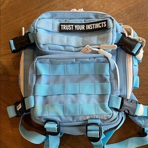 Wolfpak light blue mini bag